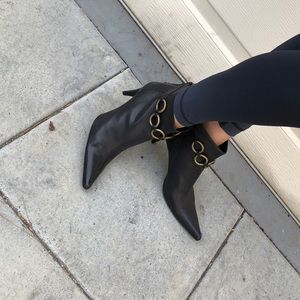 Michael Kors soft leather booties.